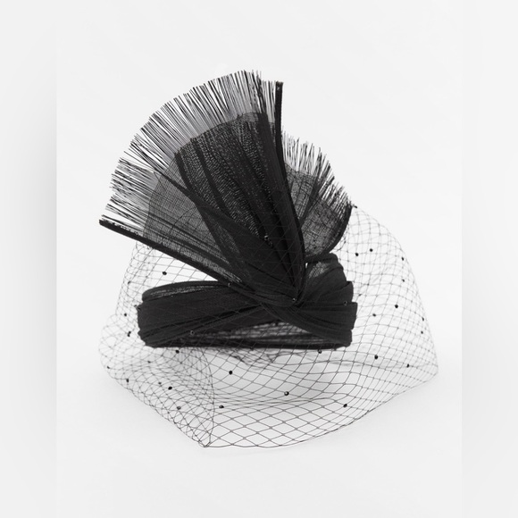 Zara Black Headband Headpiece - Size Small- NWT - Picture 2 of 3